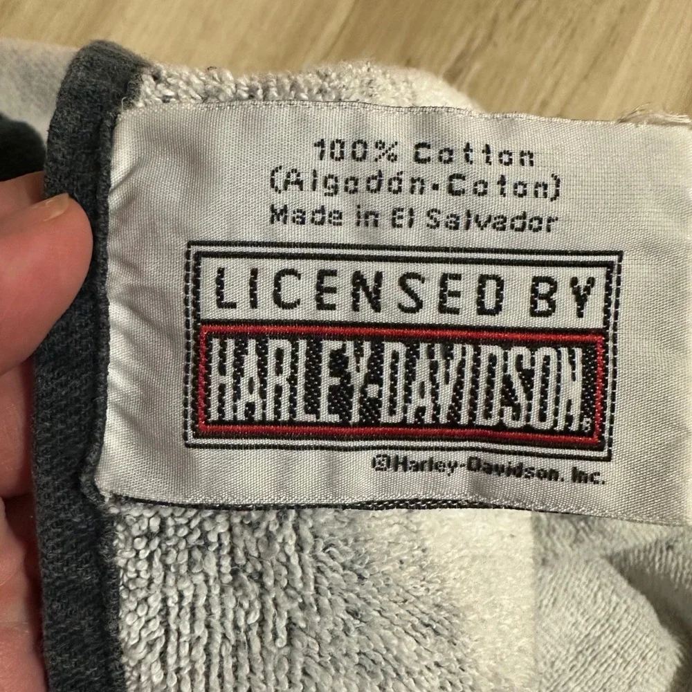 Vintage‎ Harley Davidson Motorcycle Beach Towel